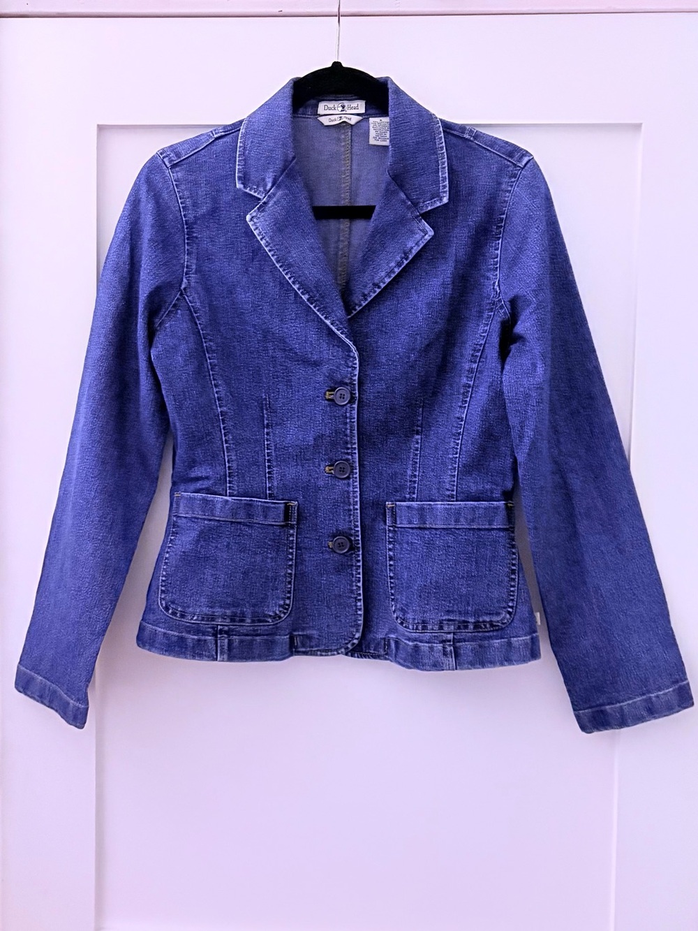 Duck Head Blue Denim Blazer-Style Jean Jacket